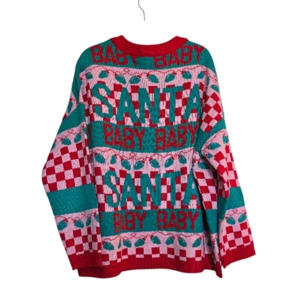 Womens Christmas sweater Santa Baby! Size XXL